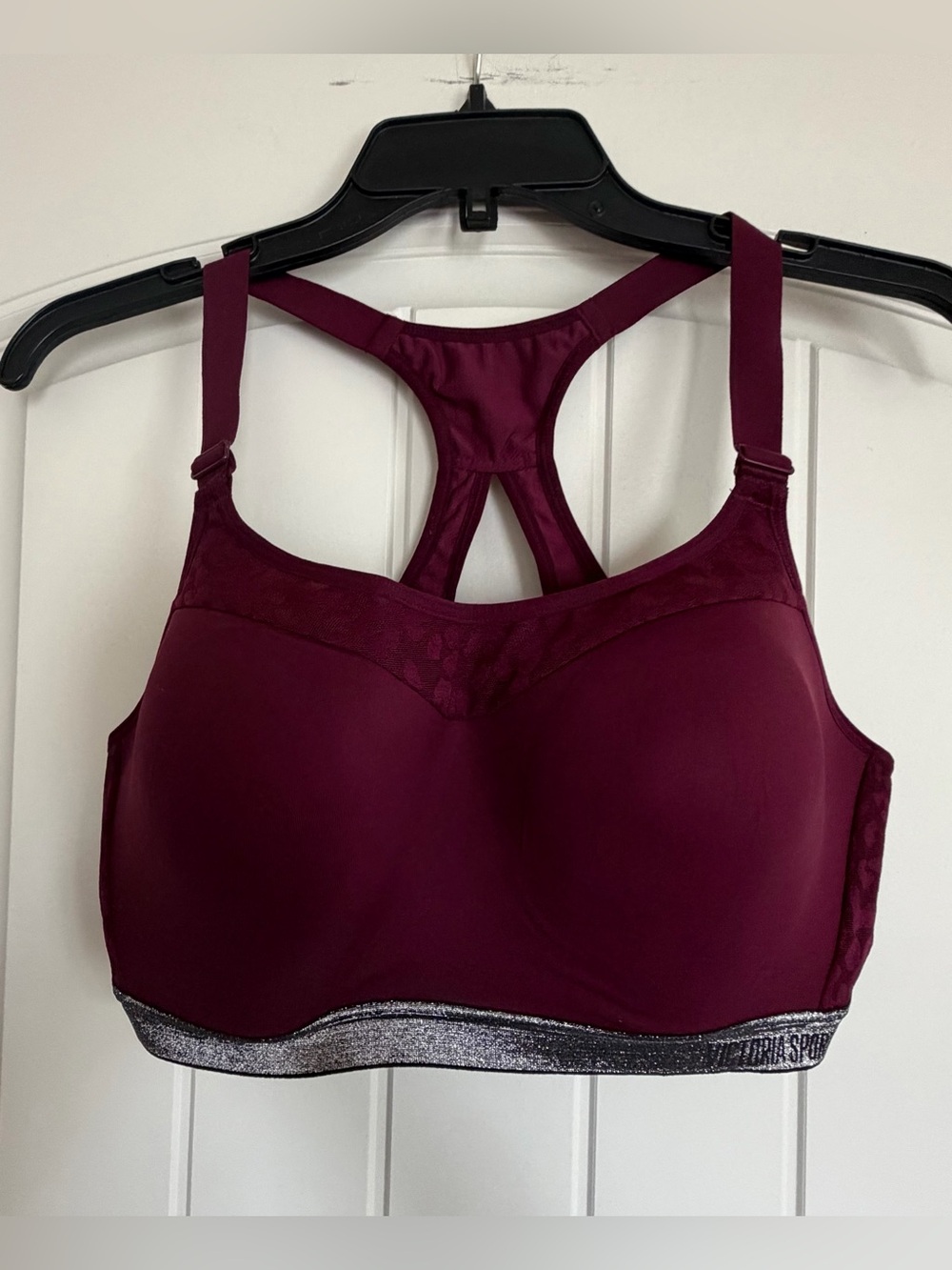 Victoria's Secret Maroon Racerback Support Sports Bra